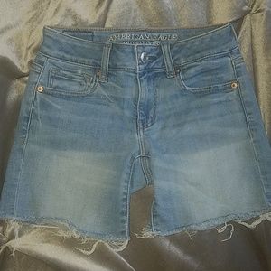 Midrise jean shorts
